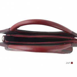 ارسال رایگان-کیف زنانه چرم طبیعی دستی و دوشی قرمز مدل دایانا