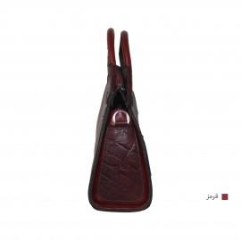 ارسال رایگان-کیف زنانه چرم طبیعی دستی و دوشی قرمز مدل دایانا