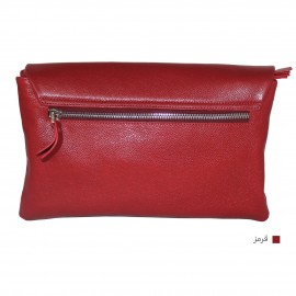 ارسال رایگان-کیف چرم طبیعی قرمز زنانه دوشی 