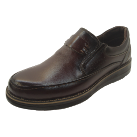 کفش مردانه چرم طبیعی المپیا کشی قهوه ای  ارسال رایگان 