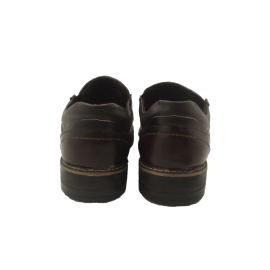 کفش مردانه چرم طبیعی المپیا کشی قهوه ای  ارسال رایگان 